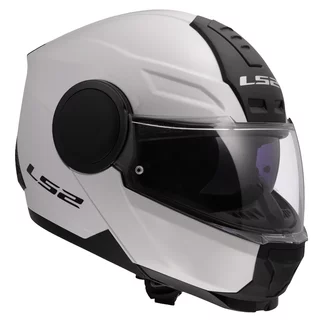Výklopná moto prilba LS2 FF902 Scope II Solid Gloss White