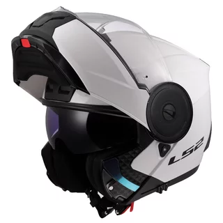 Výklopná moto prilba LS2 FF902 Scope II Solid Gloss White