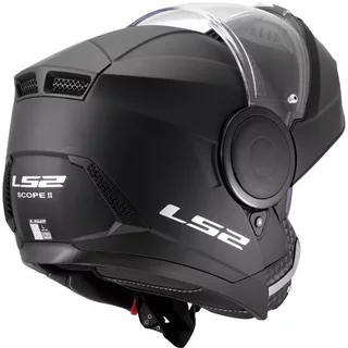 Výklopná moto prilba LS2 FF902 Scope II Solid Matt Black