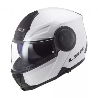 Výklopná moto prilba LS2 FF902 Scope Solid - White - White