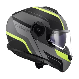 Výklopná prilba LS2 FF908 Strobe II MONZA Matt Black H-V Yellow