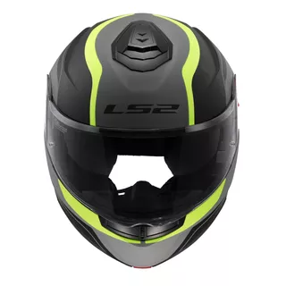 Výklopná prilba LS2 FF908 Strobe II MONZA Matt Black H-V Yellow