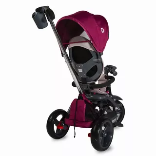 Detská trojkolka s vodiacou tyčou Coccolle Velo - žltá