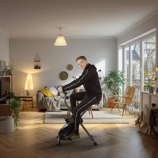 Skladací rotoped inSPORTline Xbike - 2.akosť - čierna