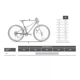 Juniorský horský bicykel Galaxy Orbit 26" 9.0 - čierna