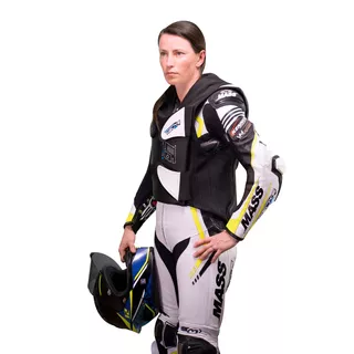 Závodná airbagová vesta Helite e-GP Air - čierno-biela