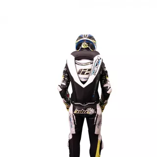 Závodná airbagová vesta Helite e-GP Air - čierno-biela
