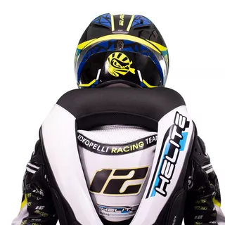 Závodná airbagová vesta Helite e-GP Air - čierno-biela