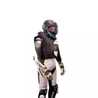 Závodná airbagová vesta Helite e-GP Air - čierno-biela