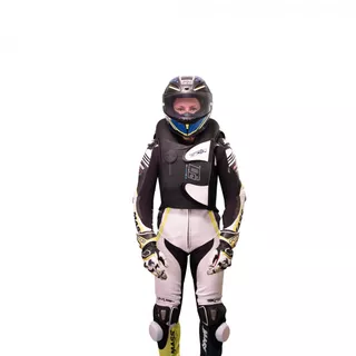 Závodná airbagová vesta Helite e-GP Air - čierno-biela