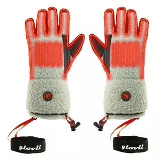 Vyhrievané rukavice v štýle shearling Glovii GS3 2x2100 mAh - béžovo-čierna - béžovo-čierna