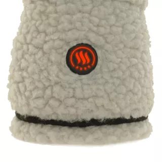 Vyhrievané rukavice v štýle shearling Glovii GS3 2x2100 mAh - béžovo-čierna