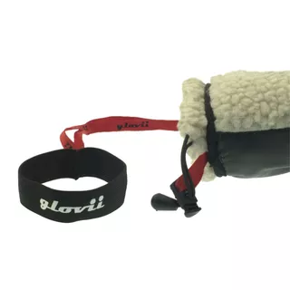 Vyhrievané rukavice v štýle shearling Glovii GS3 2x2100 mAh - béžovo-čierna