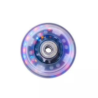 Svietiace koliesko na inline korčule PU 64*24 mm s ABEC 5 ložiskami - čierna
