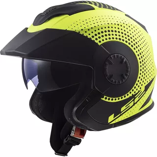 Moto prilba LS2 OF570 Verso - Spin Matt Hi Vis Yellow