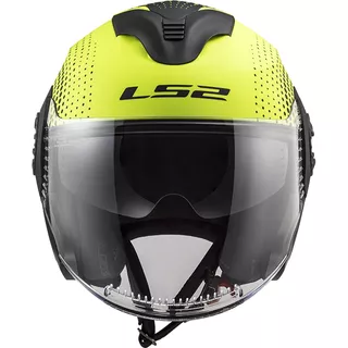 Moto prilba LS2 OF570 Verso - Spin Matt Hi Vis Yellow