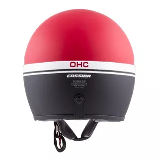 Moto prilba Cassida Oxygen Jawa OHC - červená matná/čierna/biela