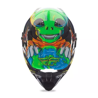 Detská motokrosová prilba Fly Racing Kinetic Youth Invasion - šedá