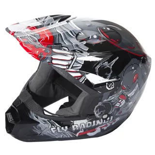 Detská motokrosová prilba Fly Racing Kinetic Youth Invasion - šedá - šedá