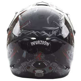 Detská motokrosová prilba Fly Racing Kinetic Youth Invasion - šedá