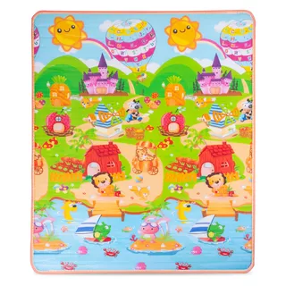 Rolovateľná detská podložka inSPORTline Lhotino 150x180x1,5 cm - Podmorský svet