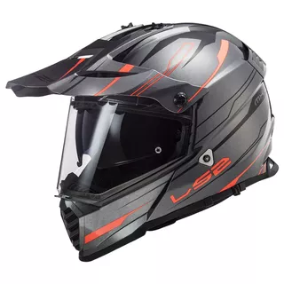 Moto prilba LS2 MX436 Pioneer Evo - Evolve Red White