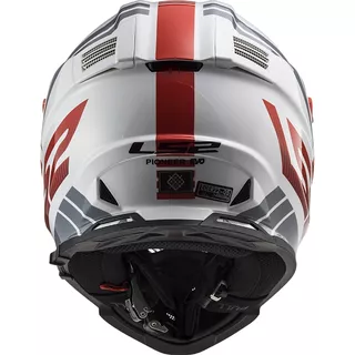 Moto prilba LS2 MX436 Pioneer Evo - Evolve Red White