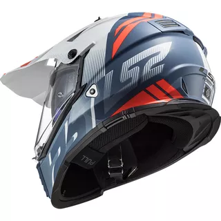 Moto prilba LS2 MX436 Pioneer Evo - Evolve Red White