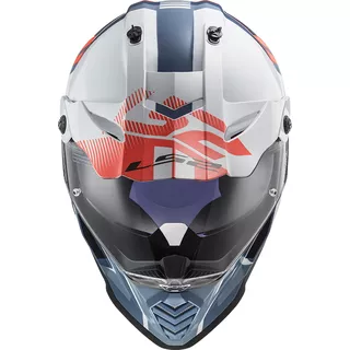 Moto prilba LS2 MX436 Pioneer Evo - Evolve Red White