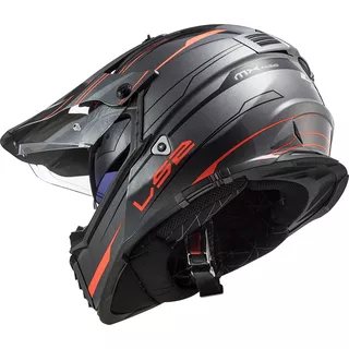Moto prilba LS2 MX436 Pioneer Evo - Evolve Red White