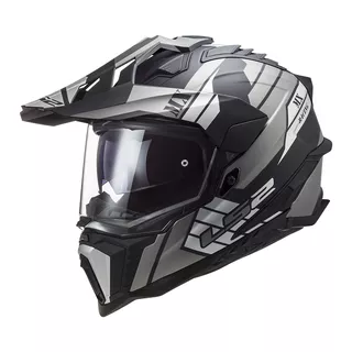Enduro prilba LS2 MX701 Explorer Atlantis - Glossy Red White Blue - Matt Titanium