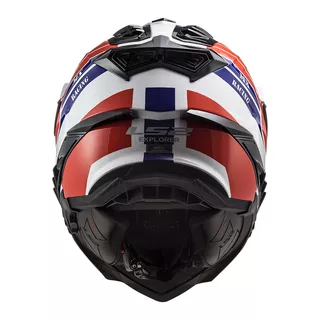 Enduro prilba LS2 MX701 Explorer Atlantis - Glossy Red White Blue