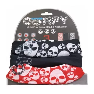 Univerzálny multifunkčný nákrčník Oxford Comfy 3-pack - camo - Skulls