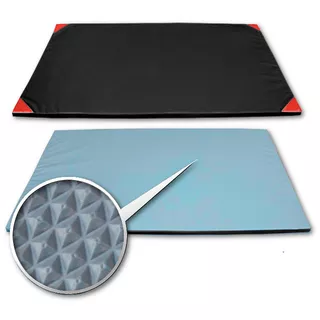 Protišmyková gymnastická žinenka inSPORTline Anskida T120 200x120x5 cm - čierno-modro-červená