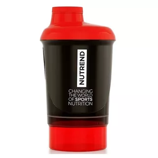 Shaker Nutrend so zásobníkom 300 ml - fialová
