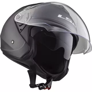 Moto prilba LS2 OF573 Twister II Single Mono - Matt Black
