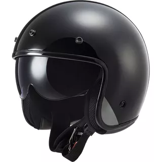 Otvorená prilba LS2 OF601 Bob Solid - Matt Black - Matt Black