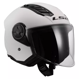 Moto prilba LS2 OF616 Airflow II Solid Gloss White