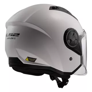 Moto prilba LS2 OF616 Airflow II Solid Gloss White