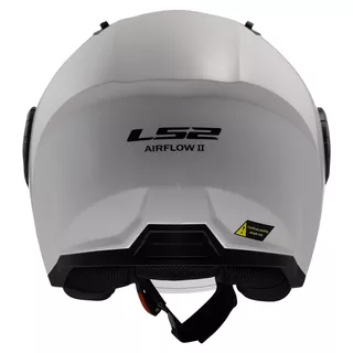 Moto prilba LS2 OF616 Airflow II Solid Gloss White