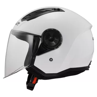 Moto prilba LS2 OF616 Airflow II Solid Gloss White
