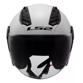 Moto prilba LS2 OF616 Airflow II Solid Gloss White