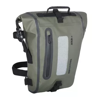 Taška na sedlo Oxford Aqua T8 Tail Bag - čierna - khaki/čierna