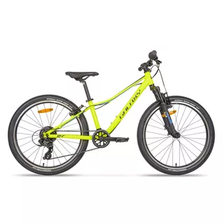 Juniorský horský bicykel Galaxy Pavo 24" 9.0 - strieborná - žltá