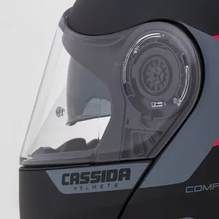 Moto prilba Cassida Compress 2.0 Refraction P/J - čierna matná/šedá/žltá fluo