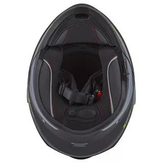 Moto prilba Cassida Compress 2.0 Refraction P/J - čierna matná/šedá/žltá fluo