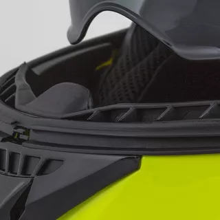 Moto prilba Cassida Compress 2.0 Refraction P/J - čierna matná/šedá/žltá fluo