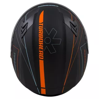 Moto prilba Cassida Integral 3.0 Turbohead - čierna matná/oranžová/modrá