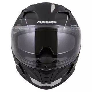 Moto prilba Cassida Integral 3.0 Turbohead - čierna matná/oranžová/modrá