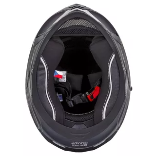 Moto prilba Cassida Integral 3.0 Turbohead - čierna matná/oranžová/modrá